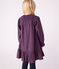 Langärmeliges Kinder-Kleid aus Flanell mit Karomuster blau SMOKING/weiss MULTICO