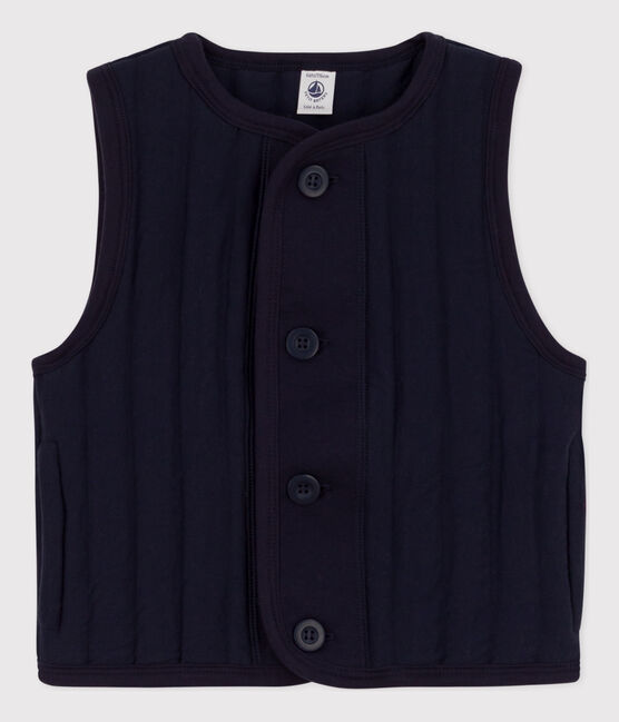 Kinder-Weste aus Doppeljersey blau SMOKING