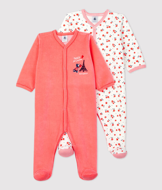 2er-Set Baby-Strampler aus Velours variante 1
