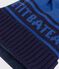 Kinder Jacquard-Strickm&uuml;tze mit Fleecefutter blau/blau