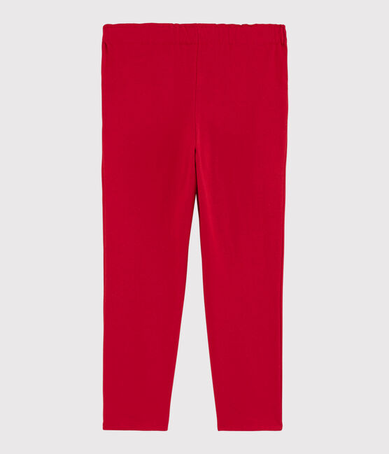 Kinderhose aus Jerseystoff für Mädchen rot TERKUIT