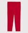 Kinderhose aus Jerseystoff für Mädchen rot TERKUIT