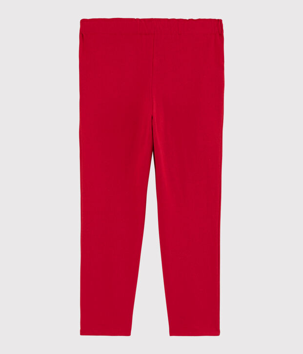 Kinderhose aus Jerseystoff f&uuml;r M&auml;dchen rot