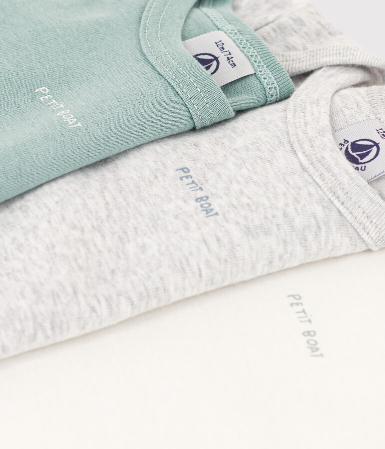 3er-Set lang&auml;rmelige Baby-Bodys aus Baumwolle vielfarbig