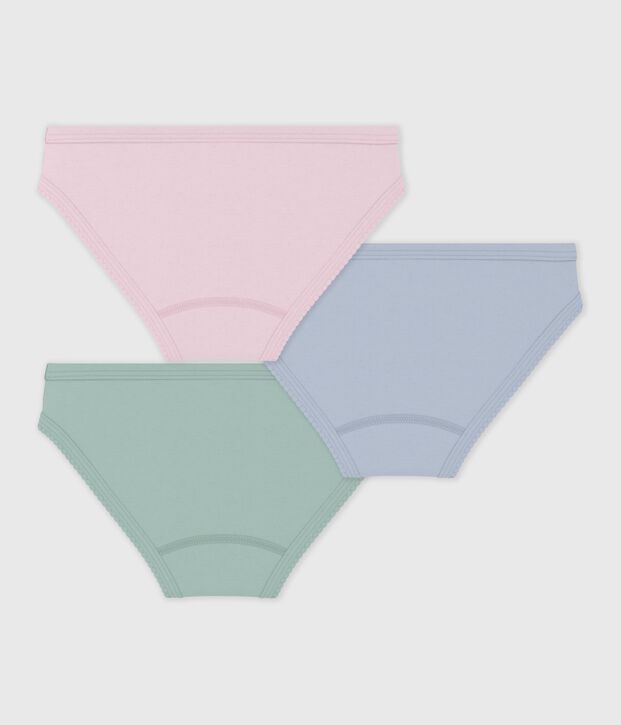 Set Kinder-Slips aus einfarbiger Baumwolle vielfarbig