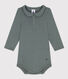 Langärmeliger Baby-Body aus Baumwolle mit Kragen