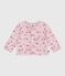 Baby-Cardigan aus Baumwolle mit Blumenmotiv rosa JOLI/weiss MULTICO