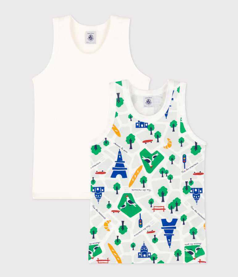 Kinder-Tanktops aus Baumwolle im 2er-Set variante 1