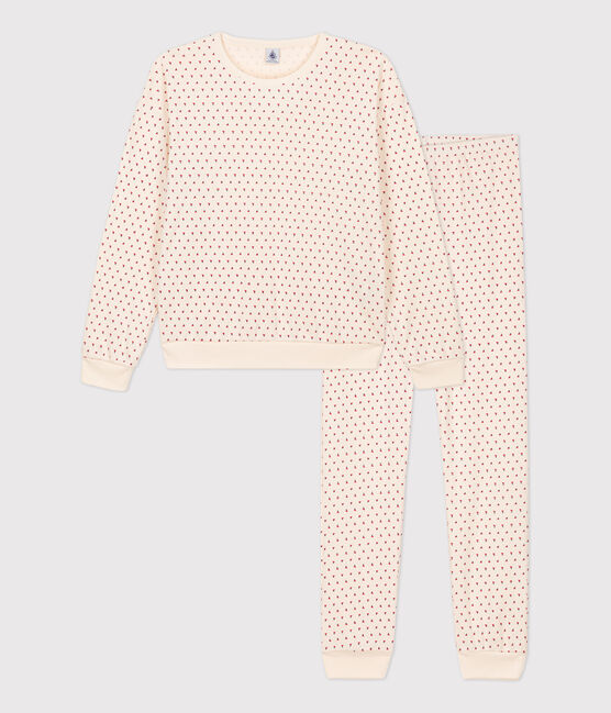 Pyjama aus Baumwolle für Damen weiss AVALANCHE/ MULTICO