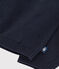 Baby-Cardigan aus einfarbigem Baumwollstrick blau SMOKING
