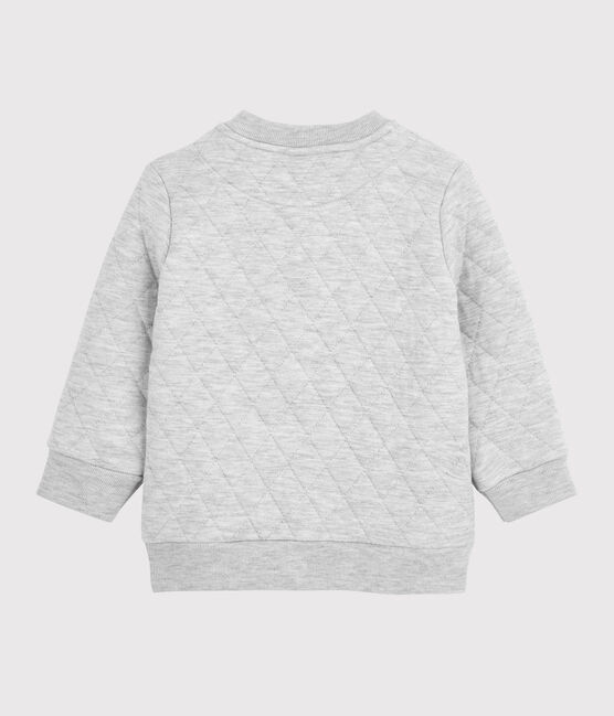 Baby-Cardigan aus Doppeljersey für Jungen grau BELUGA CHINE