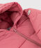 Einfarbige gesteppte Baby-jacke für Mädchen rosa CHEEK