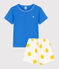 Kinder-Kurzpyjama aus Baumwolle für Jungen blau BRASIER/weiss MULTICO