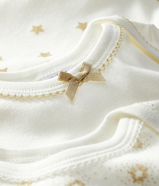 Trio kurzärmelige Baby-Bodys für Mädchen variante 1