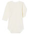 Langärmliger Baby-Body für Mädchen weiss MARSHMALLOW/rosa CHARME