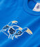 Einfarbiges Baby-T-Shirt für Jungen blau DELFT