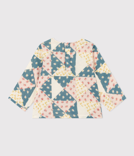 Langärmelige Babybluse aus Musselin-Stoff weiss AVALANCHE/ MULTICO