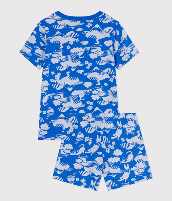 Kurzer Kinderpyjama aus Baumwolle mit Printmotiv FUJI/ MARSHMALLOW