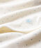 Decke für Neugeborene aus Rippstrick weiss MARSHMALLOW/blau ACIER