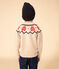 Kinder-Jacquard-Pullover aus Wolle und Baumwolle beige MONTELIMAR/weiss MULTICO
