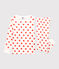 Kinderpyjama aus Bio-Baumwolle mit grafischem Printmuster weiss MARSHMALLOW/ SPICY
