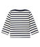 Ikonisches Baby-Streifenshirt unisex beige COQUILLE/blau SMOKING