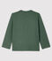 Langärmeliges Baby-T-Shirt aus Baumwolle für Jungen grün VALLEE