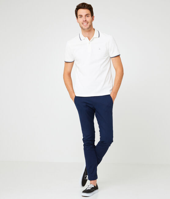 Kurzärmeliges poloshirt herren weiss MARSHMALLOW
