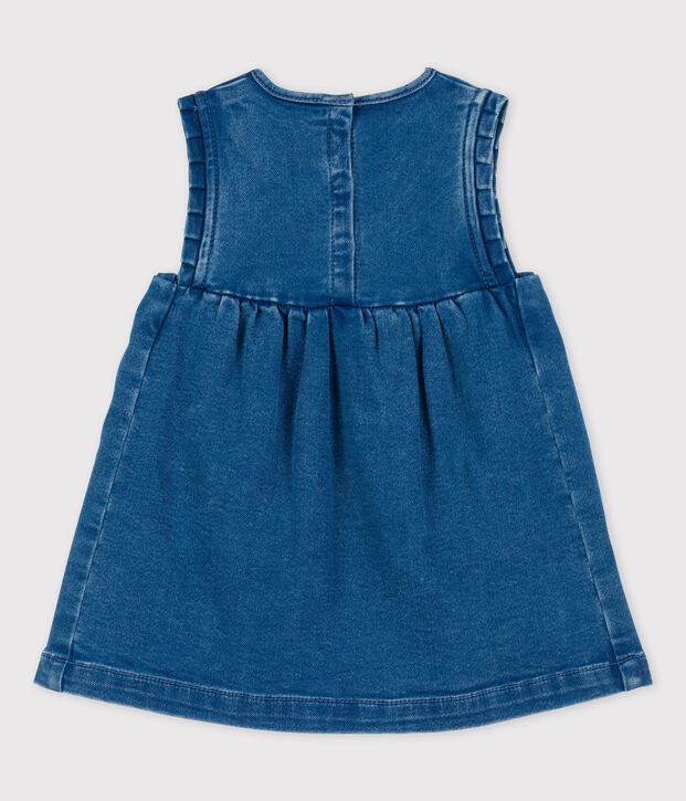 Babykleid aus umweltvertr&auml;glichem Denim blau