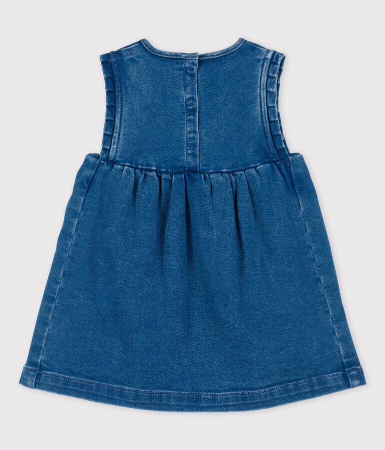 Babykleid aus umweltvertr&auml;glichem Denim blau BLEU DELAVE