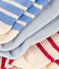 3er-Set gestreifte Babysocken aus Baumwolljersey variante 1