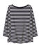 Gestreiftes Damen-Shirt aus schwerem Jersey blau SMOKING/beige COQUILLE