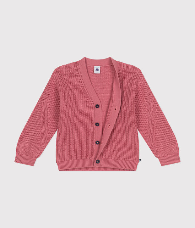 Kinder-Cardigan aus Baumwolle f&uuml;r M&auml;dchen rosa
