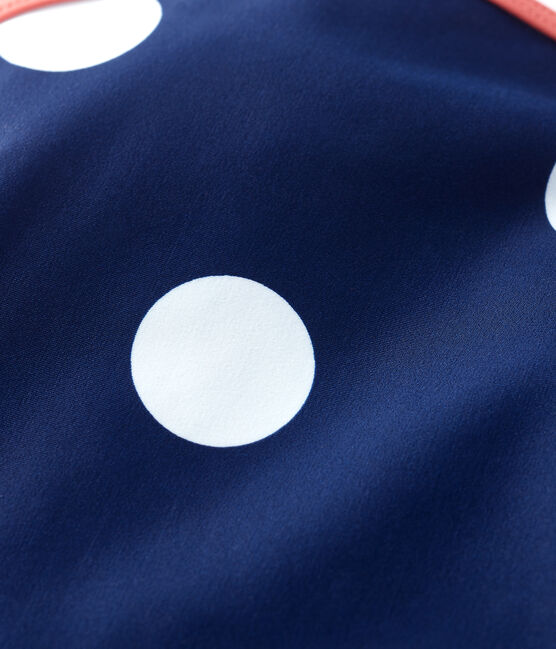 Baby-Badeanzug auf recyceltem Material blau MEDIEVAL/weiss MARSHMALLOW