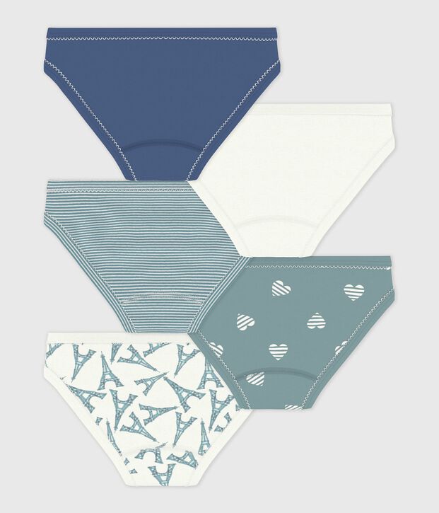 Set Kinder-Slips aus bedruckter Baumwolle vielfarbig