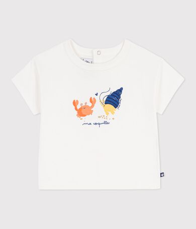 Kurz&auml;rmeliges Baby-T-Shirt aus Baumwolle mit M&ouml;wenmotiv