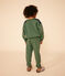 Kinder-Sweatshirt aus Molton für Jungen grün CROCO