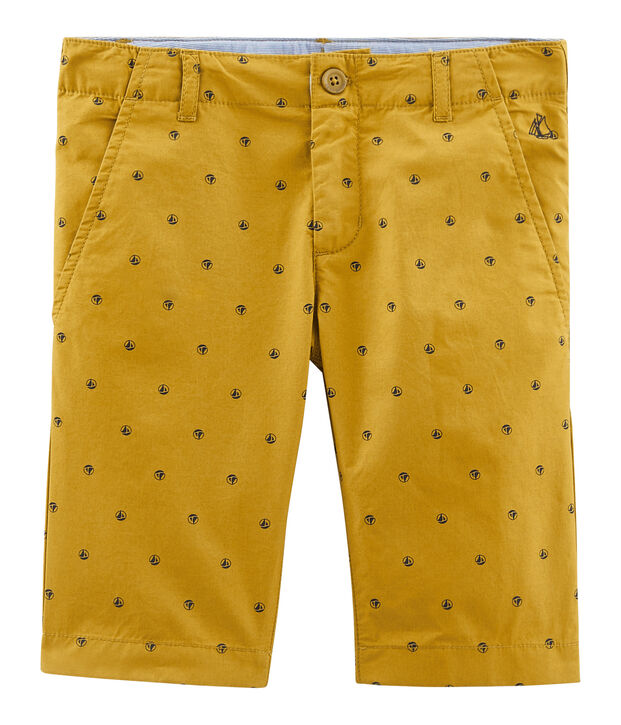 Kinder-Bermuda f&uuml;r Jungen gelb/beige