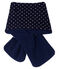 Baby-Schal, unisex mit Fleecefutter blau SMOKING/weiss MARSHMALLOW