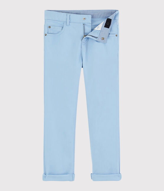 Kinderhose aus Sergestoff für Jungen blau JASMIN