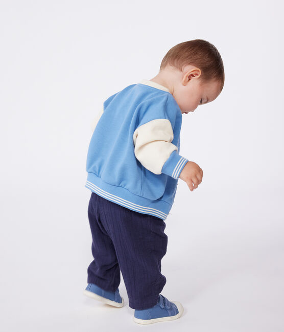 Baby College-Jacke aus Baumwolle im Colorblock blau ALASKA/ AVALANCHE