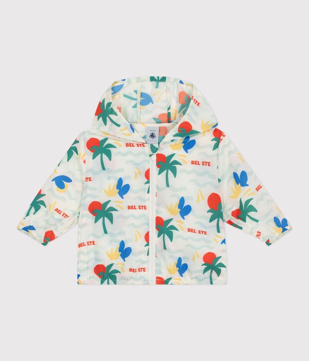 Ultraleichte Baby-Windjacke naturfarben/vielfarbig