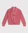 Damen-Cardigan aus Baumwolle rosa ROSEWOOD