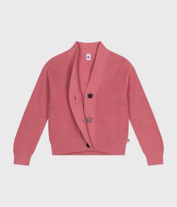 Damen-Cardigan aus Baumwolle rosa