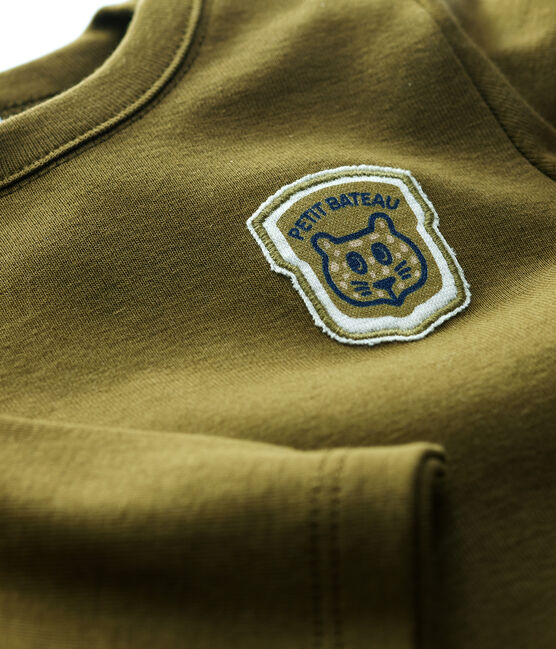 Baby-T-Shirt aus Baumwolle grün MILITARY