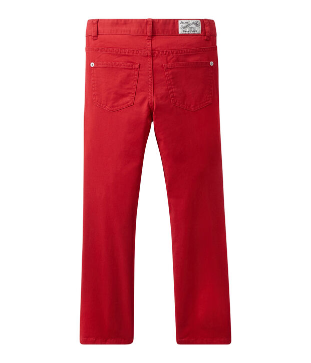 Farbige Jungen-Jeans rot