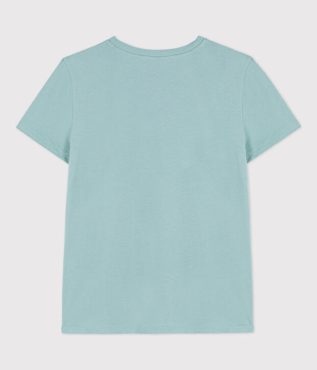 T-Shirt LE DROIT aus Baumwolle mit Rundhalsausschnitt gr&uuml;n