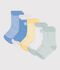 5er-Set Baby-Socken aus Baumwolle mit Streifen vielfarbig