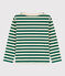 Langärmeliges Kinder-T-Shirt aus Baumwolle für Jungen EVERGREEN/ AVALANCHE