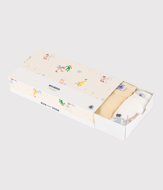 5er-Set langärmelige Baby-Bodys Paris aus Baumwolle variante 1